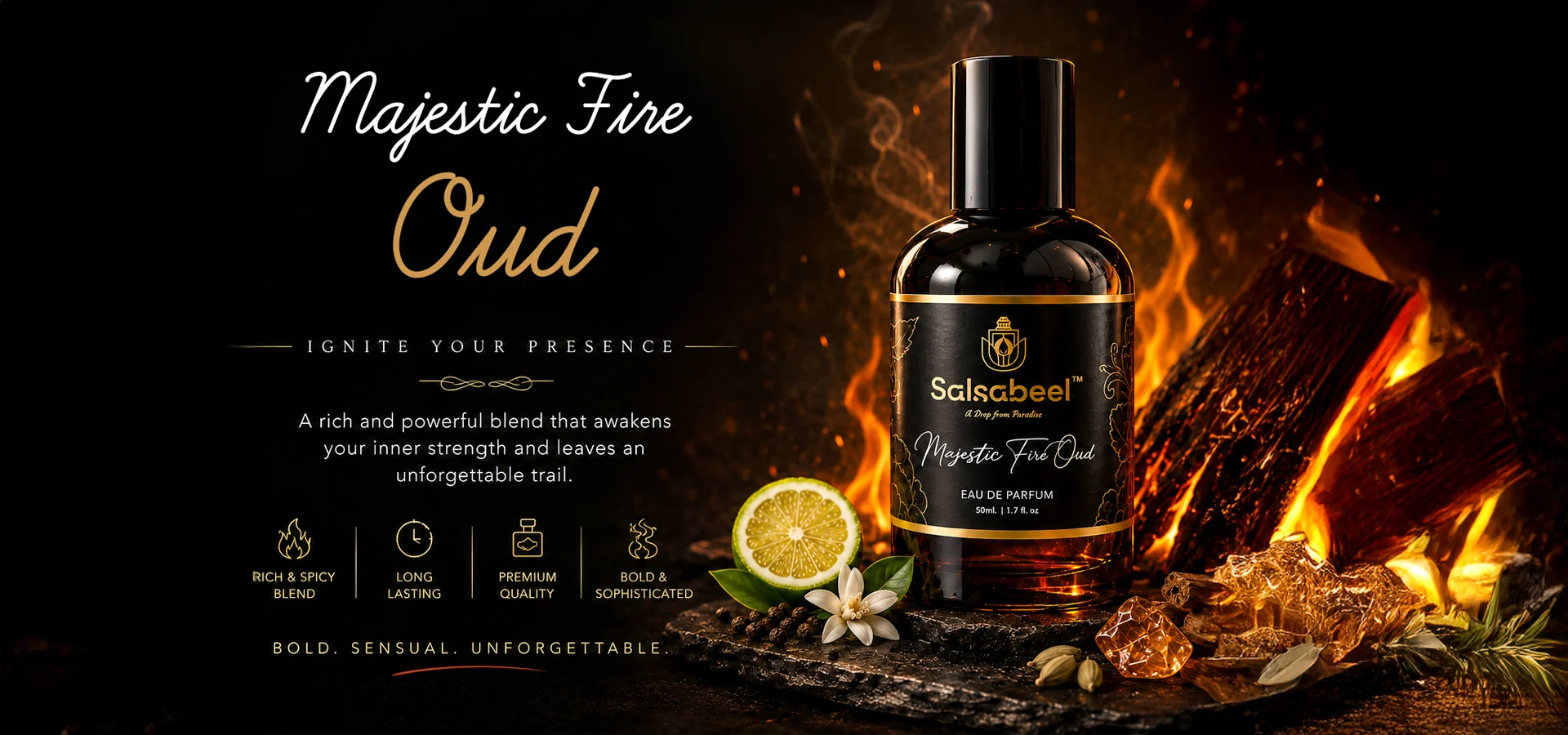 Majestic fire oud banner